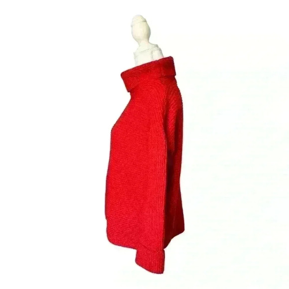 Anthropologie Pilcro Oversized Soft Cozy Red Knit Sweater Women's XS - Picture 3 of 8